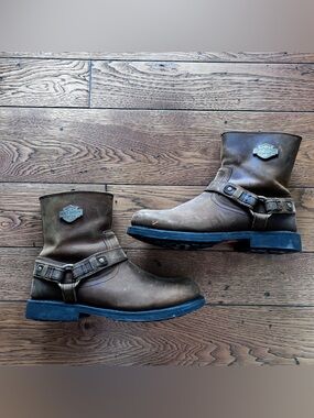 Harley-Davidson Men's Scout Leather Harness Riding Boot